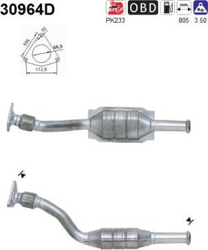 AS 30964D - Katalizators www.autospares.lv