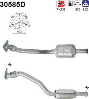 AS 30585D - Katalizators www.autospares.lv