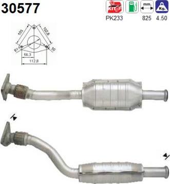 AS 30577 - Katalizators www.autospares.lv