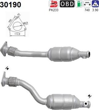 AS 30190 - Katalizators www.autospares.lv