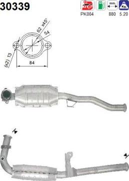 AS 30339 - Katalizators www.autospares.lv