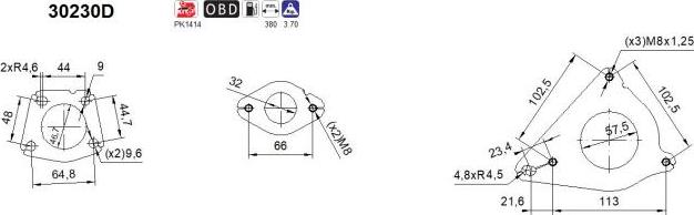 AS 30230D - Katalizators www.autospares.lv