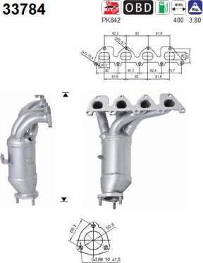 AS 33784 - Katalizators www.autospares.lv