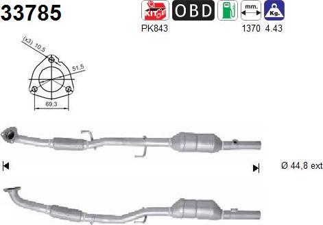 AS 33785 - Katalizators www.autospares.lv