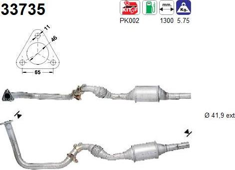 AS 33735 - Katalizators www.autospares.lv