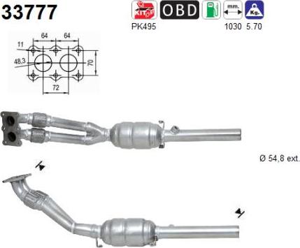 AS 33777 - Katalizators autospares.lv