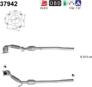 AS 37942 - Katalizators www.autospares.lv