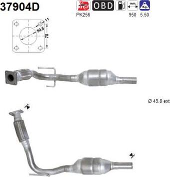 AS 37904D - Катализатор www.autospares.lv