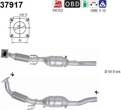 AS 37917 - Katalizators www.autospares.lv