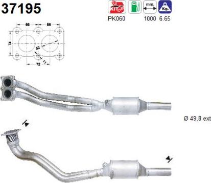 AS 37195 - Katalizators www.autospares.lv