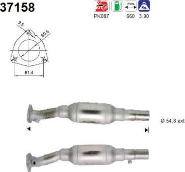 AS 37158 - Katalizators www.autospares.lv