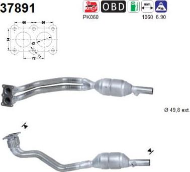 AS 37891 - Katalizators www.autospares.lv