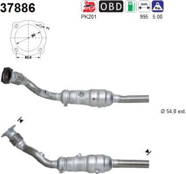 AS 37886 - Katalizators www.autospares.lv