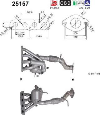 AS 25157 - Katalizators www.autospares.lv