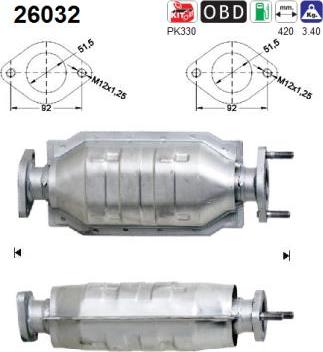 AS 26032 - Katalizators autospares.lv