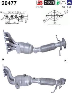 AS 20477 - Katalizators www.autospares.lv