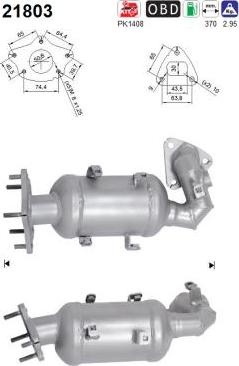 AS 21803 - Katalizators www.autospares.lv