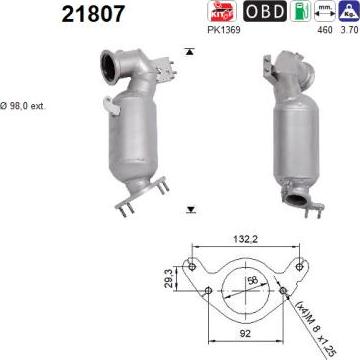 AS 21807 - Katalizators www.autospares.lv