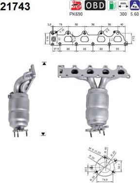 AS 21743 - Katalizators www.autospares.lv