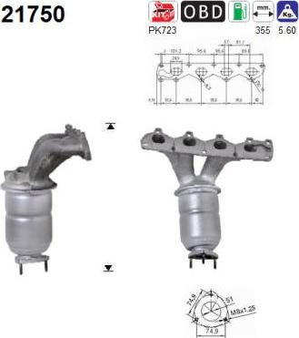 AS 21750 - Katalizators autospares.lv