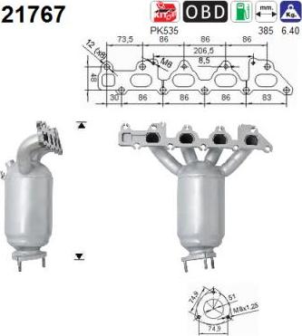 AS 21767 - Katalizators www.autospares.lv