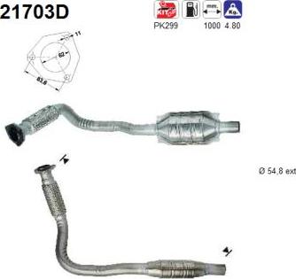 AS 21703D - Katalizators autospares.lv