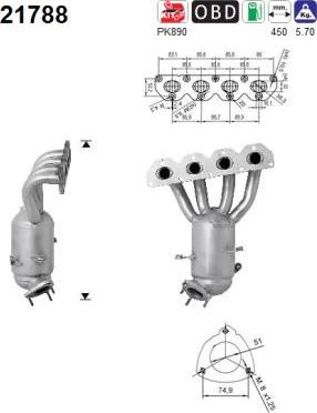 AS 21788 - Katalizators www.autospares.lv