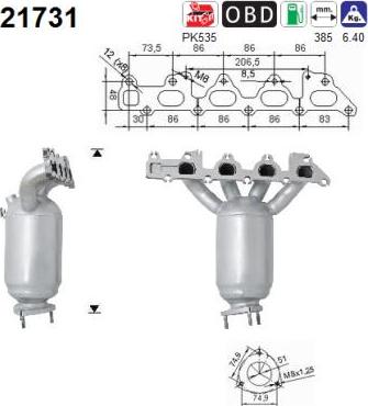 AS 21731 - Katalizators www.autospares.lv