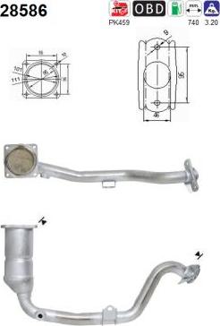 AS 28586 - Katalizators www.autospares.lv