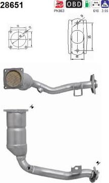 AS 28651 - Katalizators www.autospares.lv