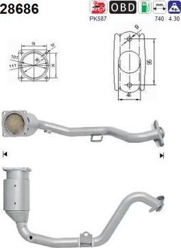 AS 28686 - Katalizators www.autospares.lv