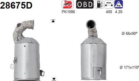 AS 28675D - Katalizators autospares.lv