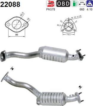 AS 22088 - Katalizators autospares.lv