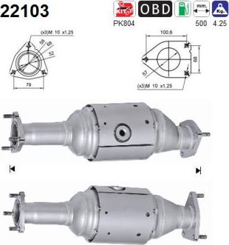 AS 22103 - Катализатор www.autospares.lv