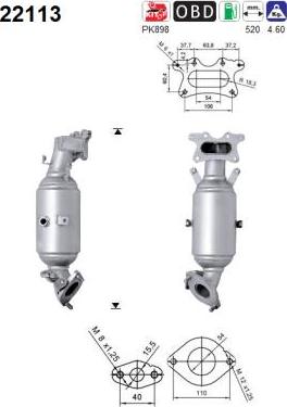 AS 22113 - Katalizators www.autospares.lv