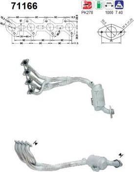 AS 71166 - Katalizators www.autospares.lv