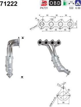 AS 71222 - Katalizators www.autospares.lv