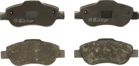 ASAM 71869 - Brake Pad Set, disc brake www.autospares.lv