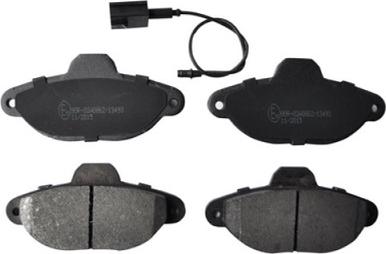 ASAM 71798 - Brake Pad Set, disc brake www.autospares.lv