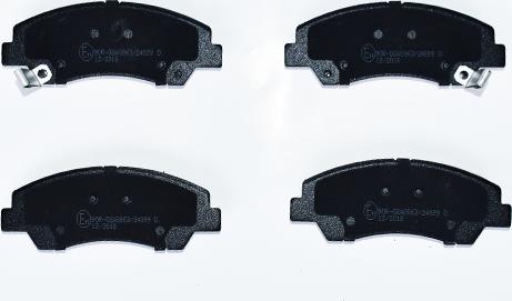 ASAM 72625 - Brake Pad Set, disc brake www.autospares.lv