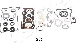 Ashika 49-02-265 - Blīvju komplekts, Dzinējs www.autospares.lv