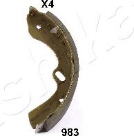 Ashika 55-09-983 - Bremžu loku komplekts www.autospares.lv