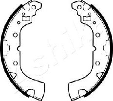 Ashika 55-05-523 - Bremžu loku komplekts www.autospares.lv