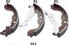 Ashika 55-00-015 - Brake Shoe Set www.autospares.lv