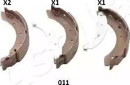 Ashika 55-00-011 - Bremžu loku komplekts www.autospares.lv