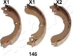 Ashika 55-01-146 - Bremžu loku komplekts www.autospares.lv