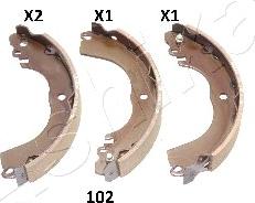 Ashika 55-01-102 - Bremžu loku komplekts www.autospares.lv