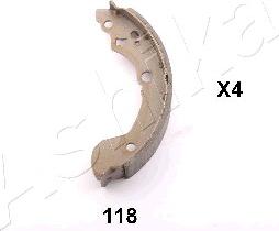 Ashika 55-01-118 - Bremžu loku komplekts www.autospares.lv