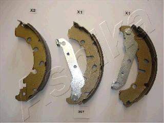 Ashika 55-03-307 - Brake Shoe Set www.autospares.lv