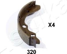 Ashika 55-03-320 - Bremžu loku kompl., Stāvbremze www.autospares.lv